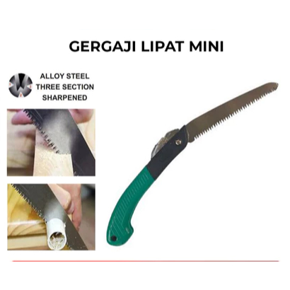 Gergaji Lipat Mini Potong Dahan Ranting Kayu Pohon Pruning Shears Gergaji Kayu Lipat Gergaji Pohon