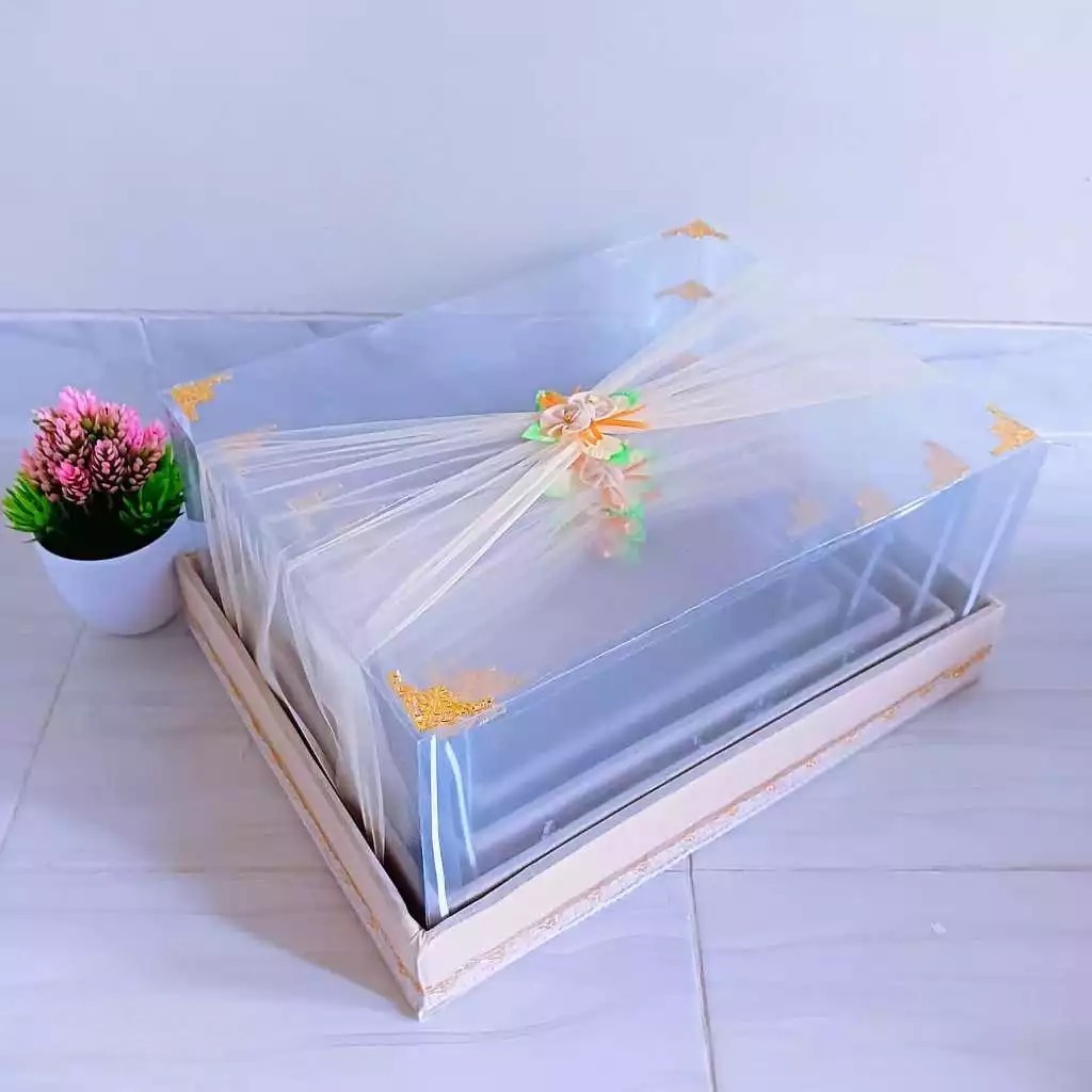 

Kotak Seserahan Pernikahan Premium Set Lengkap Isi 4 Box Hantaran Parcel Pernikahan Mika