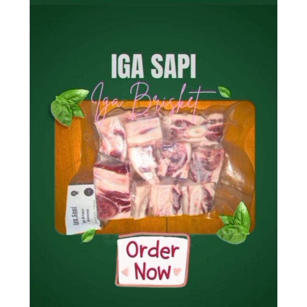 

Iga Sapi Brisket Tulang Muda Super