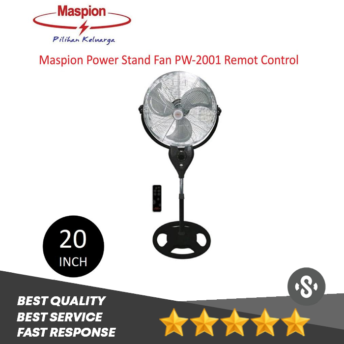 Maspion Kipas Angin Berdiri Power Fan 20 Inch - PW-2001 RC | PW2001RC