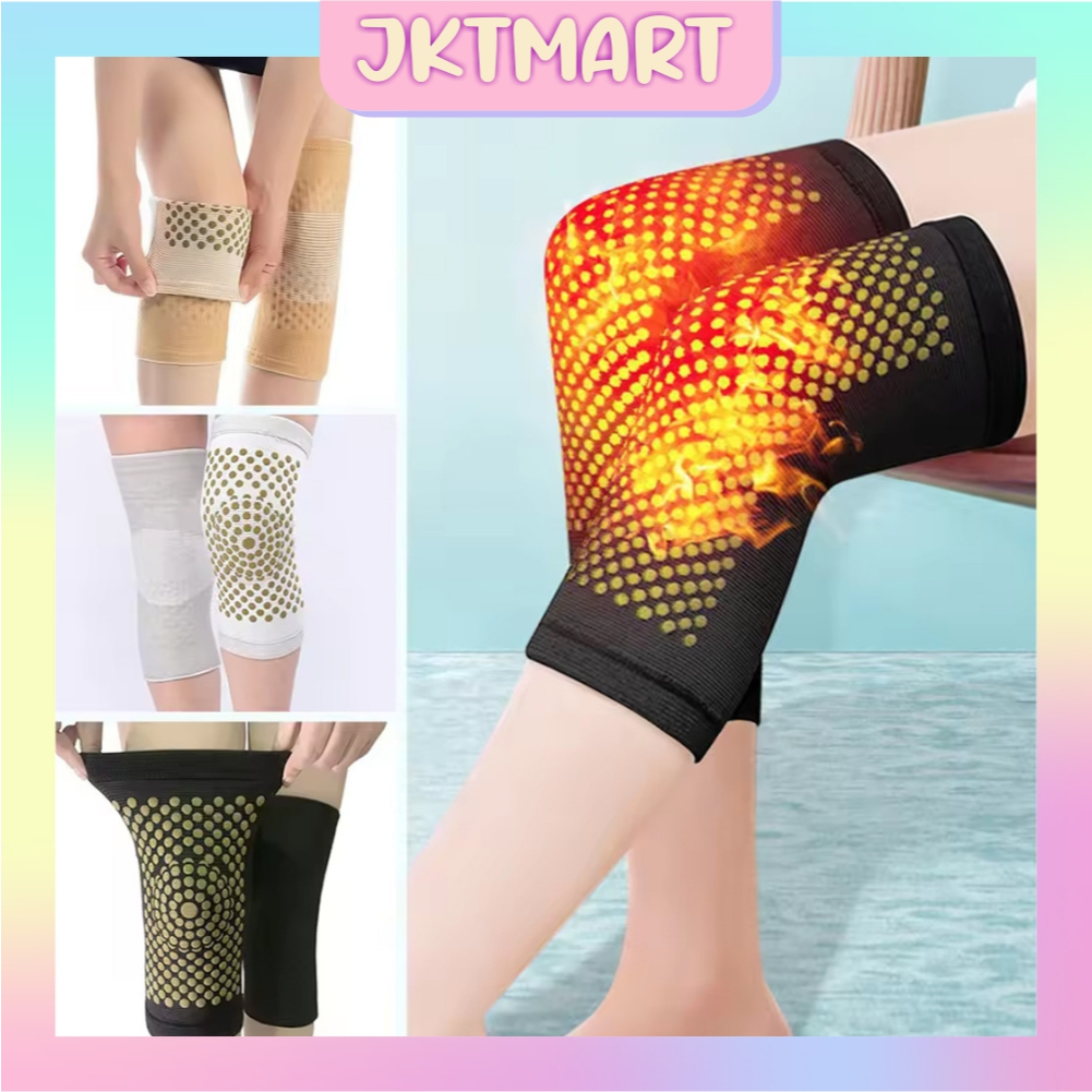 JKTMART 2PCS Deker Lutut Deker Lutut Kesehatan Sabuk Terapi Lutut Apsintus Pemanasan Diri Dukungan L