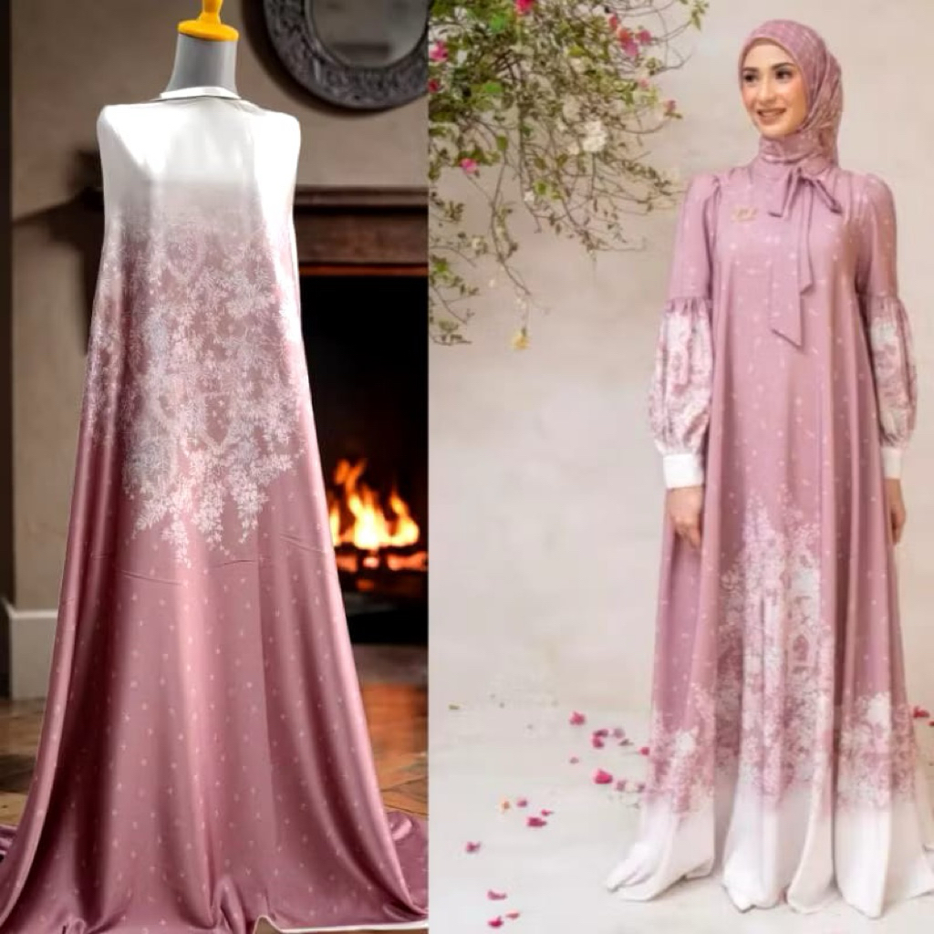 Custom jahit dress//family set couple//Dress silk armany_Arabian silk