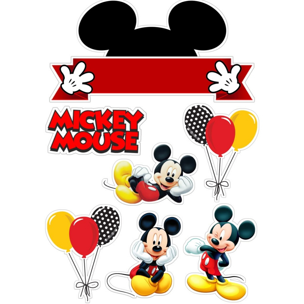 

TOPPER CAKE MICKYMOUSE / Ulang Tahun Tema Mickymouse