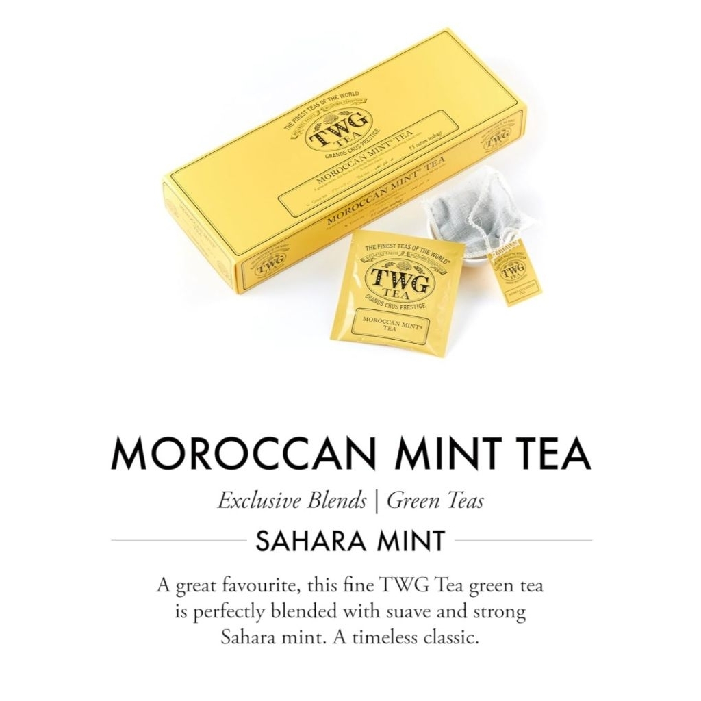 

TWG TEA ~Tea Moroccan Mint Tea (1 cotton teabag)
