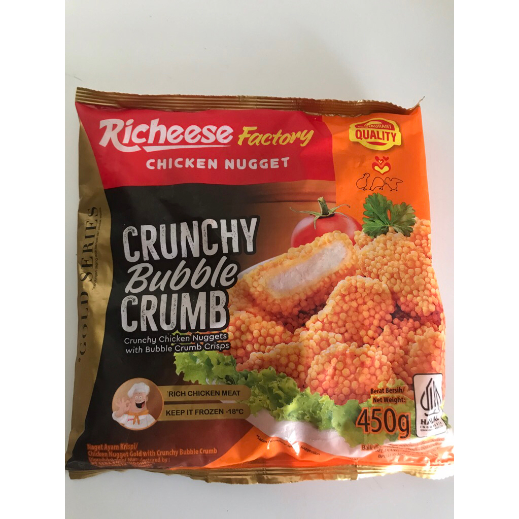 

chicken nugget situ bubble crumb