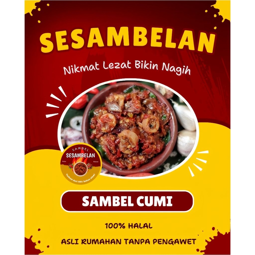 

SAMBEL CUMI SAMBEL BABY CUMI by SESAMBELAN TANPA PENGAWET 150 gram ASLI RUMAHAN