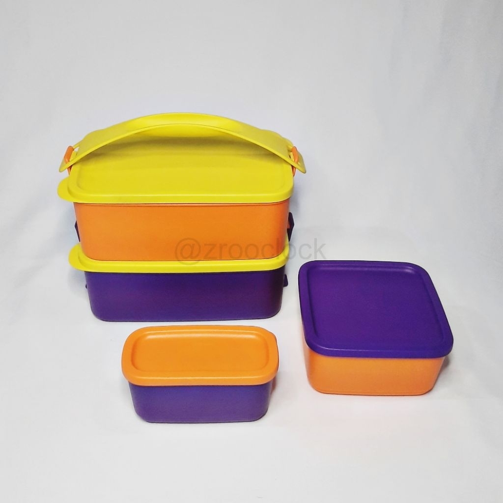Click to Go Deep Set Tupperware / Tempat makan susun / Rantang Tupperware / Rantang susun