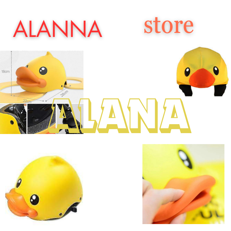 Helm B DUCK Warna kuning / yellow DUCK helmet for children