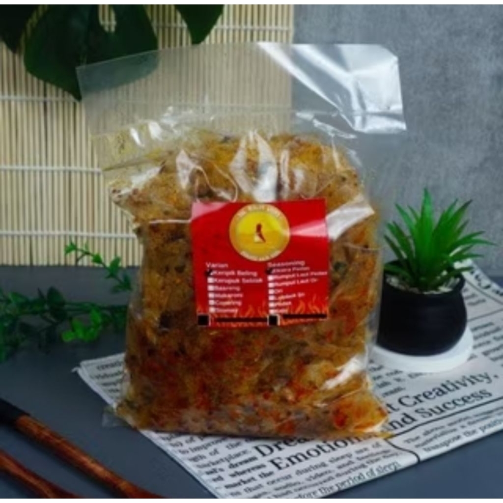 

Yukmakanbeling Keripik Kaca Pedas Daun Jeruk Kemasan 250gr