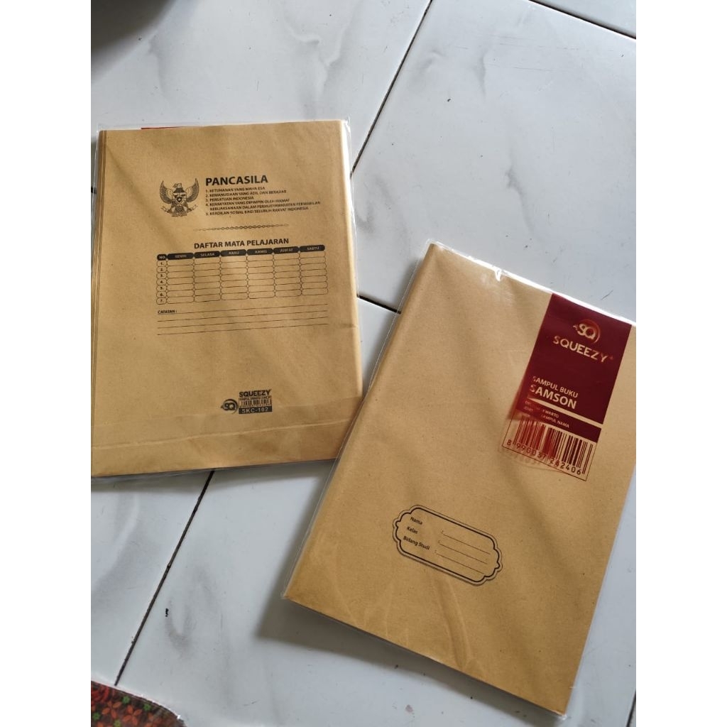 

Sampul Buku Tulis Samson Kwarto Nama Coklat isi 20 Lembar