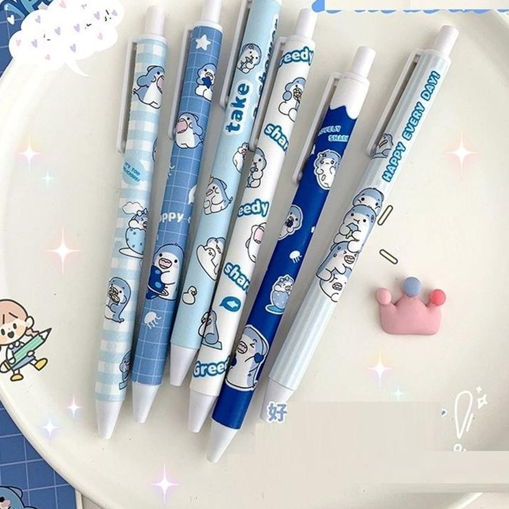 

Pena Cetekan Karakter Motif Hiu Biru Pulpen Motif Alat Tulis Sekolah Stationery Pulpen Serbaguna
