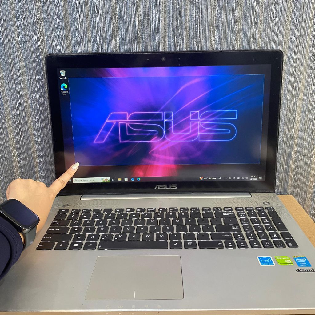 Laptop Asus N550JV, Core i7-4700HQ, Ram8Gb/Hdd750Gb, #Vga GTX750M, #Touchscreen.