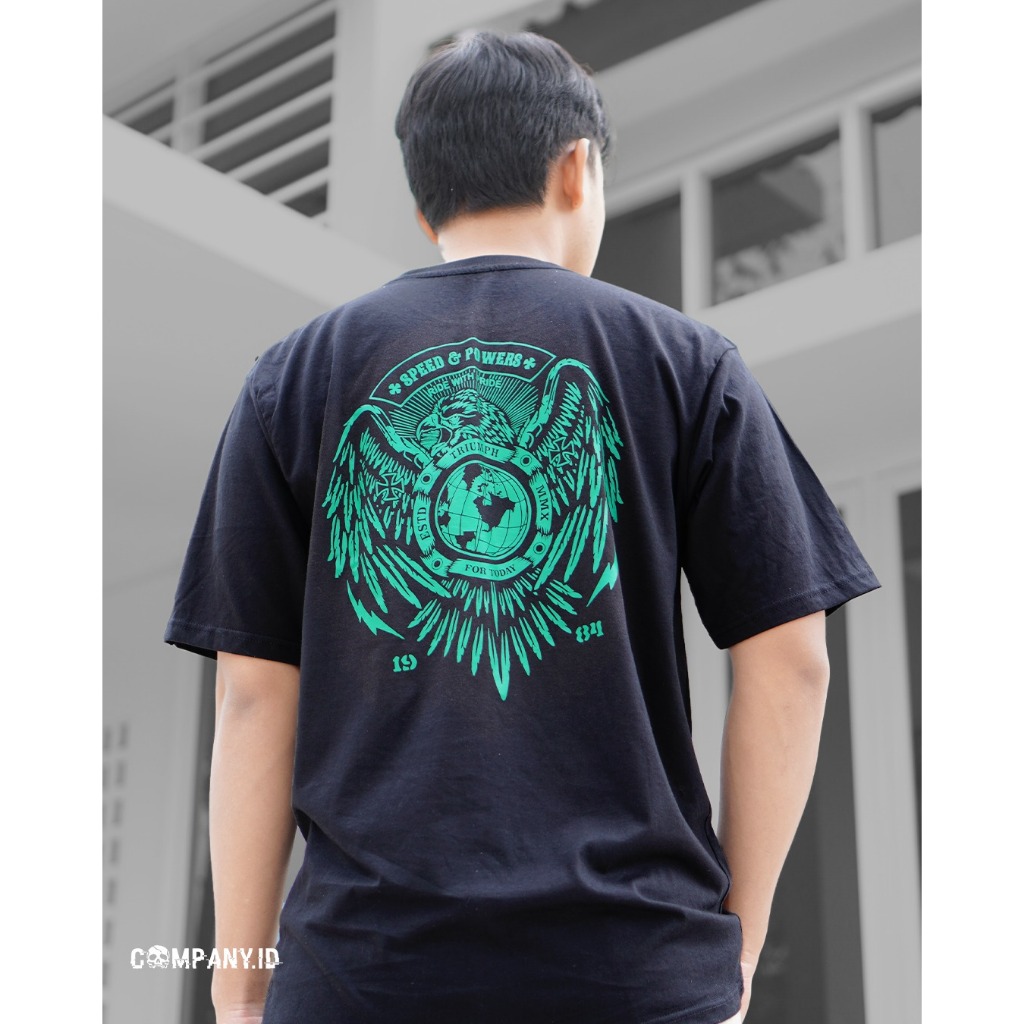 TSHIRT - KAOS DISTRO - COTTON - T SHIRT DISTRO - KAOS MOTOR TRIUMP - KAOS ELANG - ATASAN PRIA - PAKA