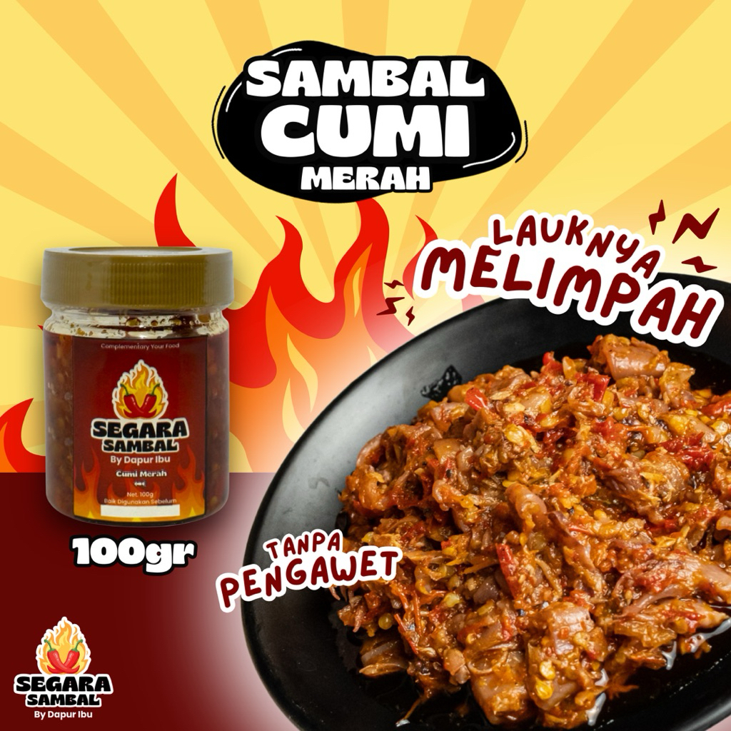 

Segara Sambal-Sambal Cumi Merah-Sambal Kemasan Makanan Siap Saji