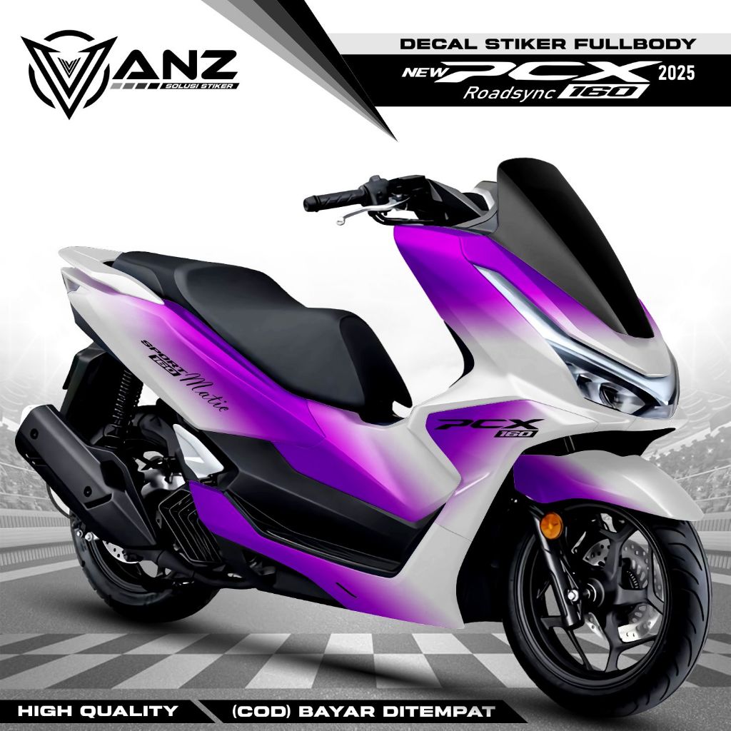 Decal stiker  Motor PCX 160 New 2025 Stiker List Body Honda Pcx160 Cutting Sticker Variasi Terbaru