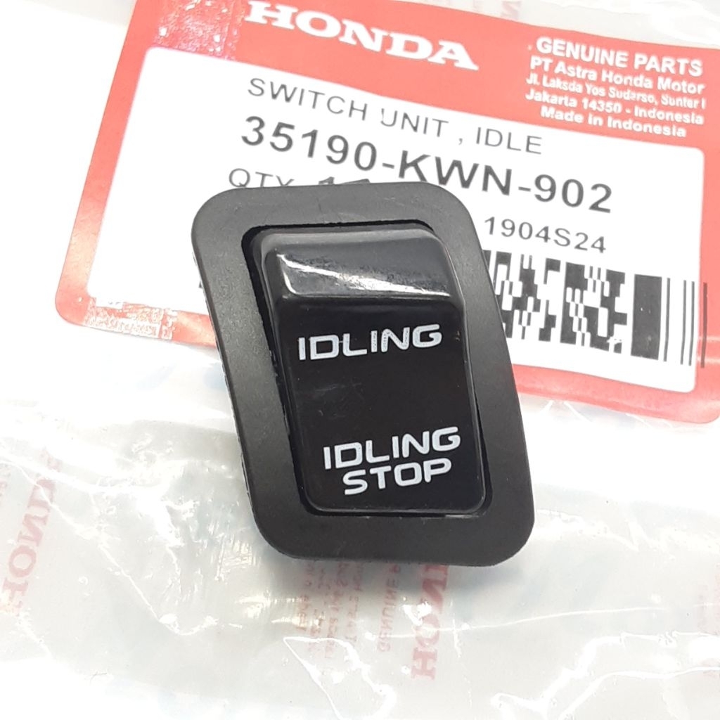 35190-KWN-901 SWITCH UNIT IDLE TOMBOL IDLING STOP HONDA BEAT FI BEAT SPORTY VARIO 125 GENIO