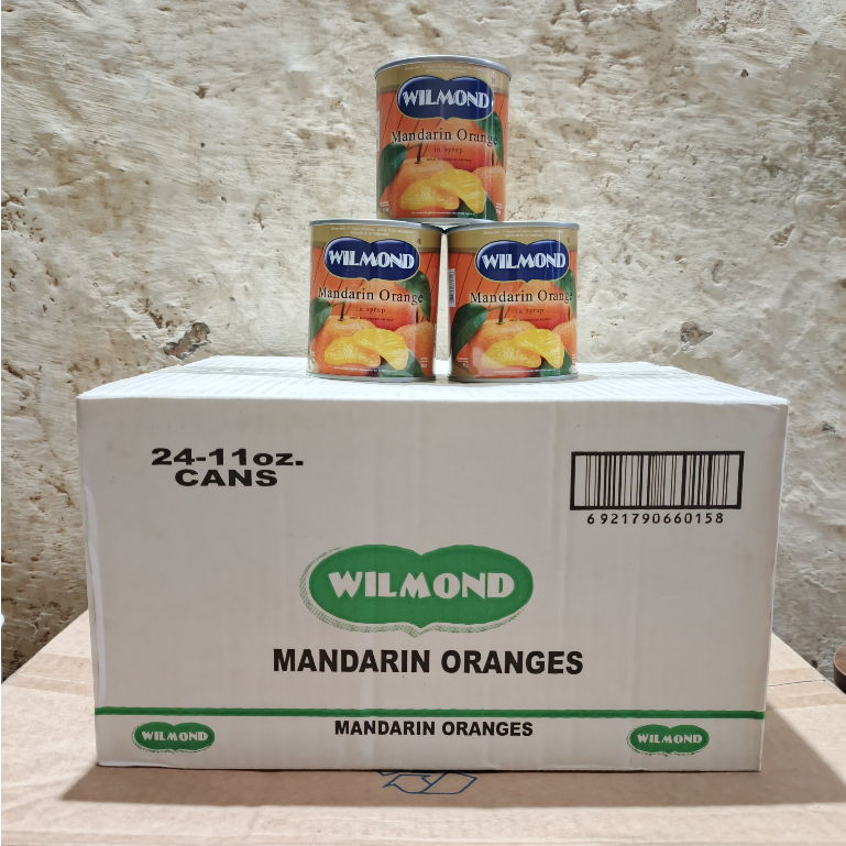 

Wilmond Mandarin Orange in Syrup Can - Jeruk Mandarin Wilmond Brand 312gr 1Dus isi 24 kaleng