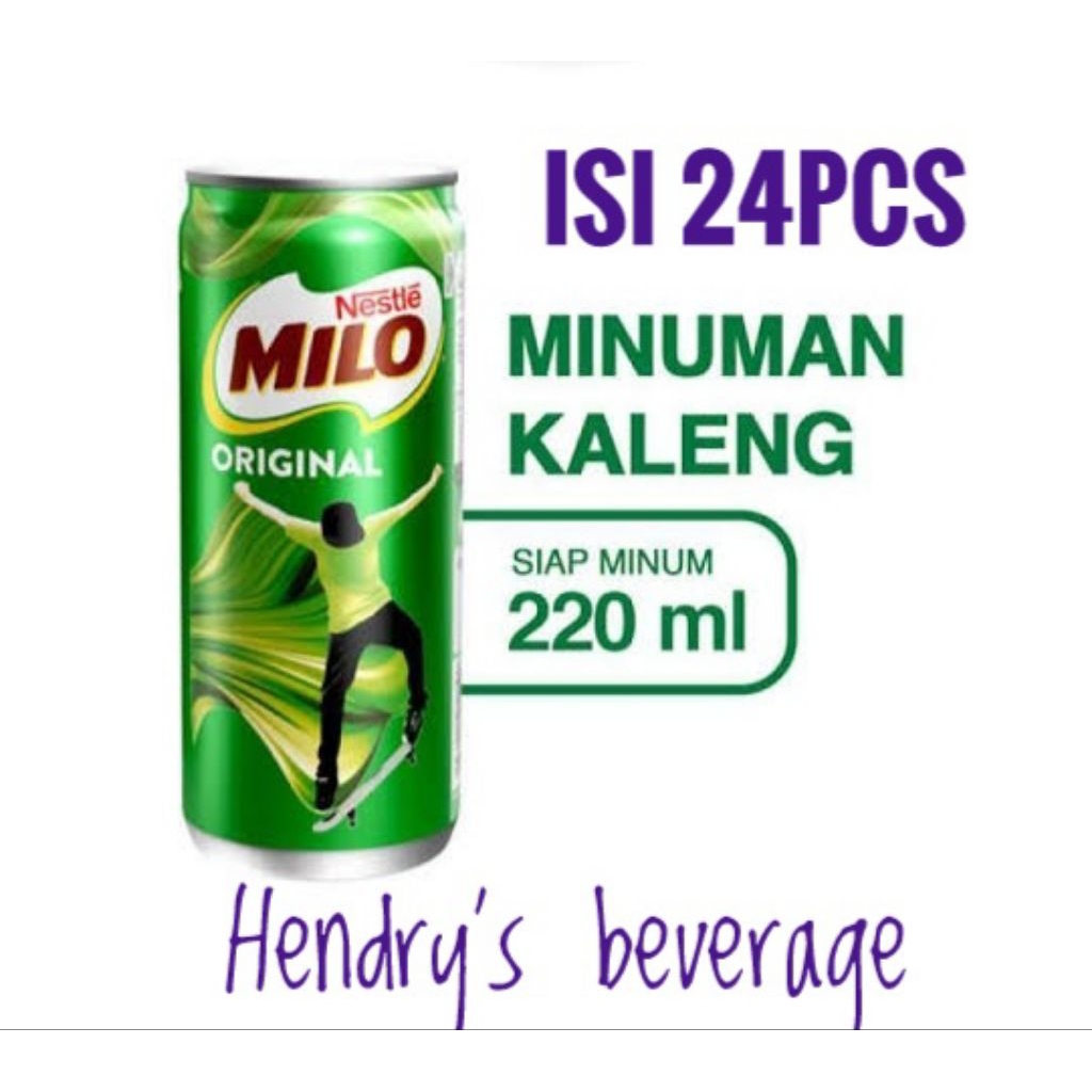 

Milo kaleng original 220ml 1dus / milo can 1dus isi 24pcs