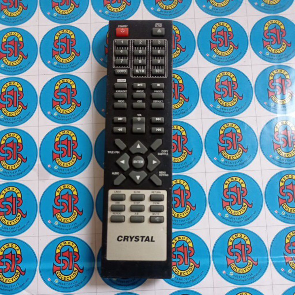 Remote usb cristal dvd player