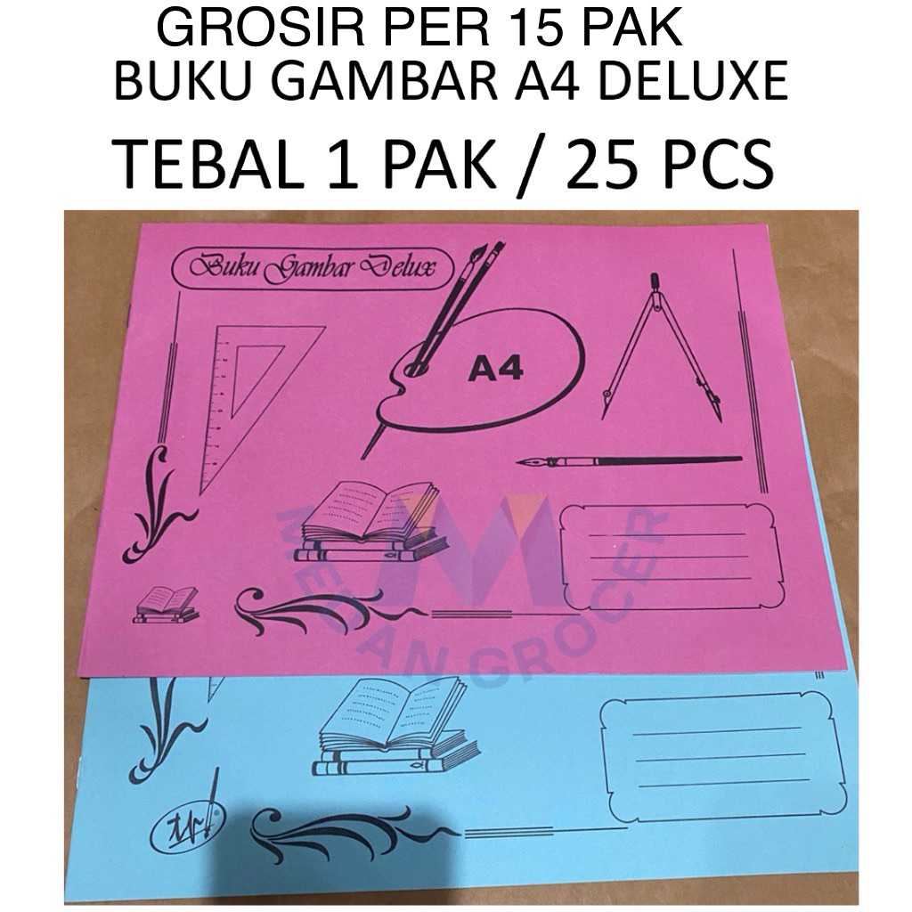 

[GROSIR] 15 PAK Buku gambar A4 TEBAL