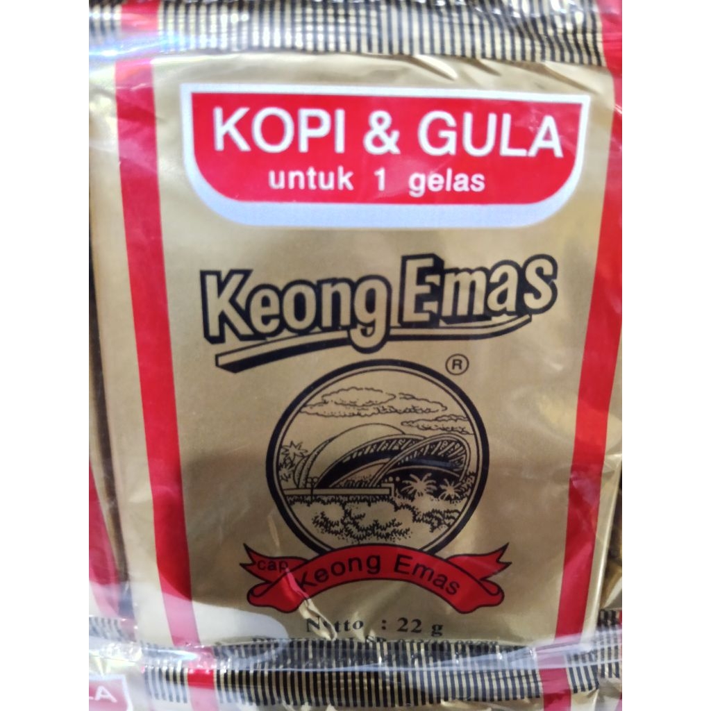 

Kopi keong emas plus gula perpak