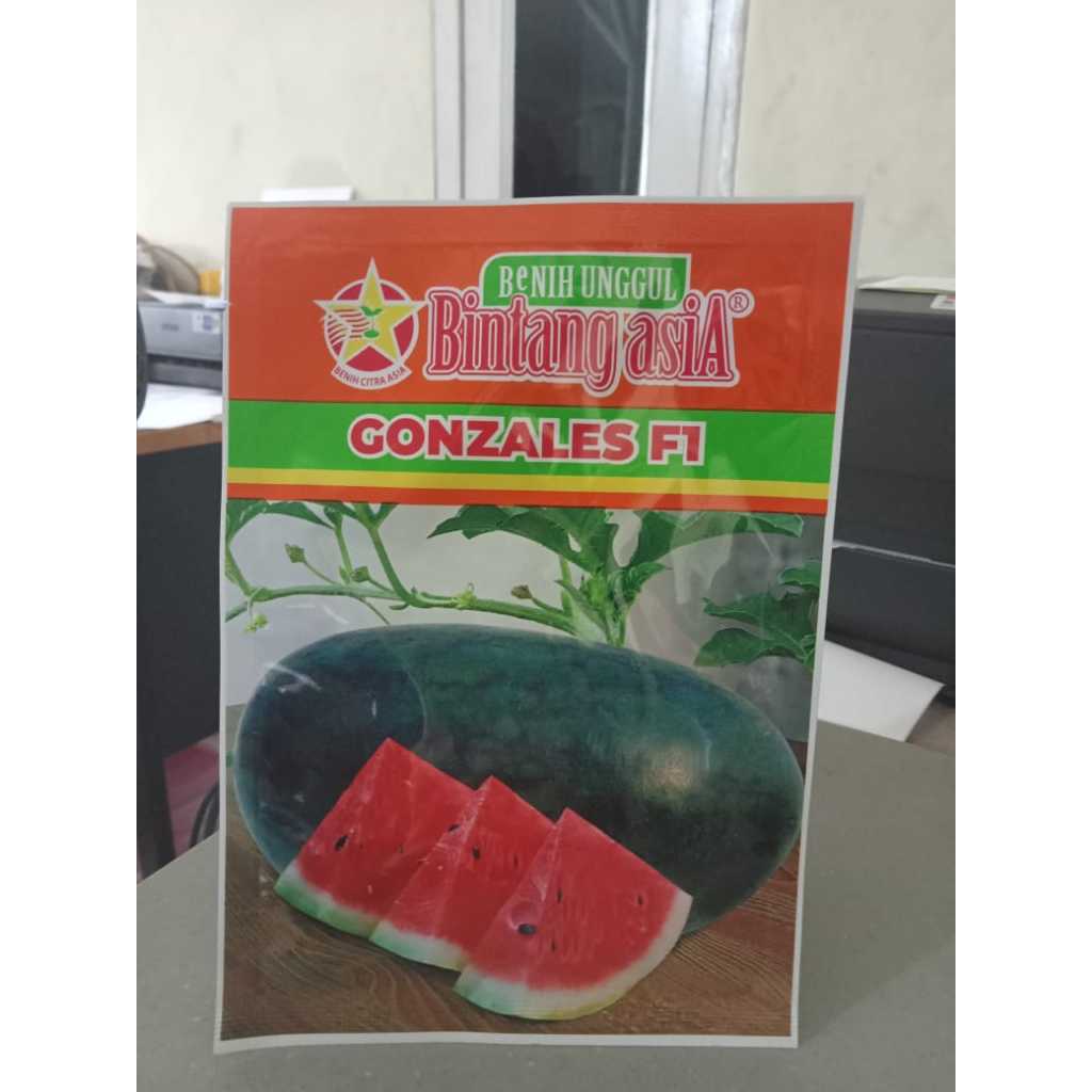 Gonzales F1 20gr Benih Semangka Inul Kulit Hijau Gelap Bintang Asia
