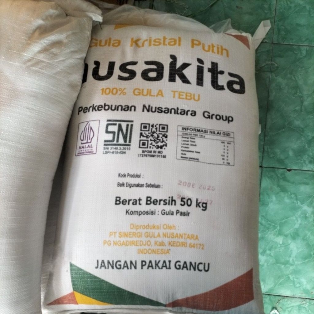 

(GULA 50kg) GULA CURAH NUSA KITA 50KG