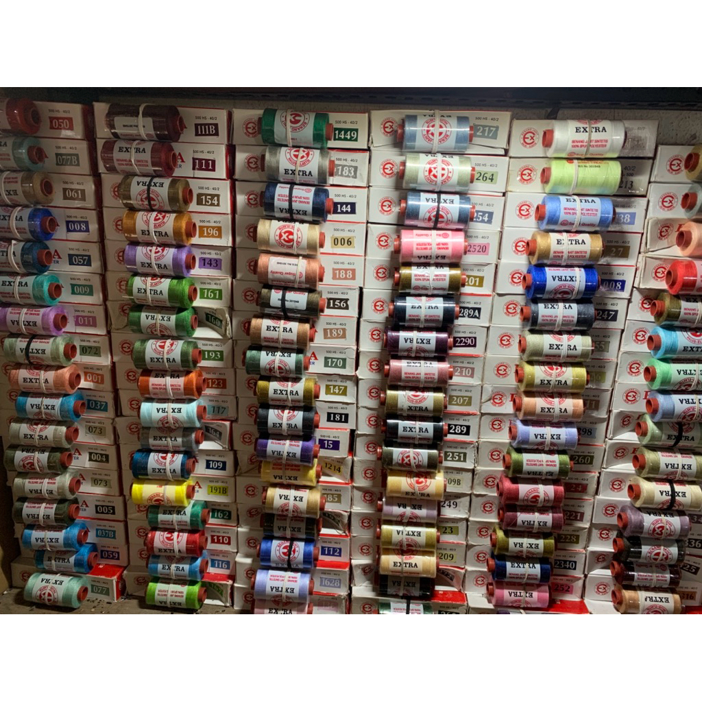 Benang Jahit Merek Extra Warna mix/campur y kk
