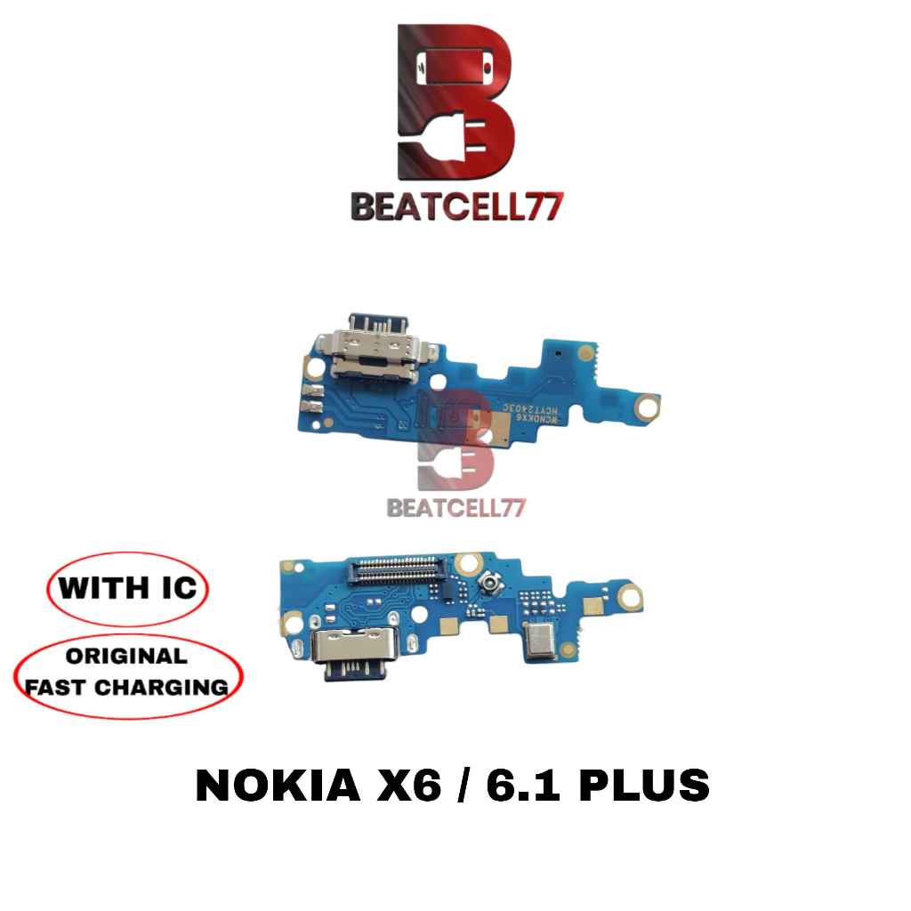 Konektor Charger Nokia X6 / 6.1 Plus Papan Pcb