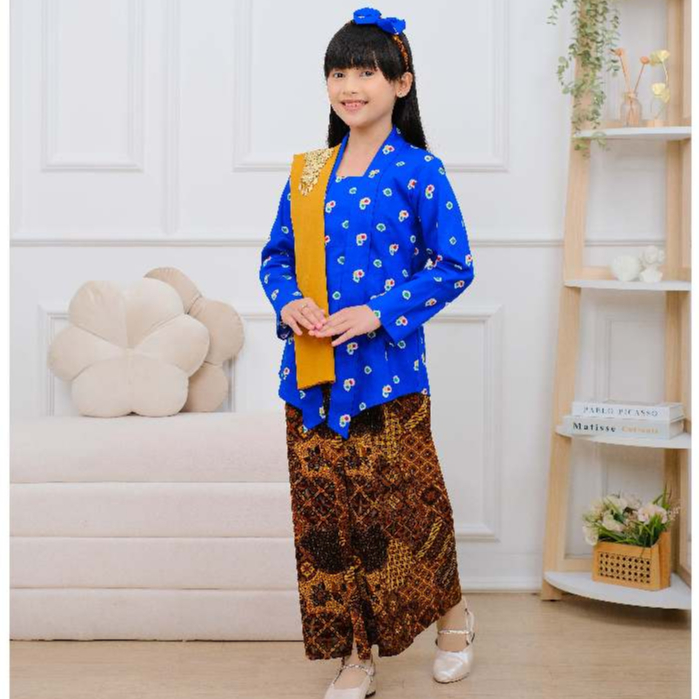 Kebaya Anak/Kebaya JUMPUTAN Anak Panjang Rok WIru Jagat + Selendang