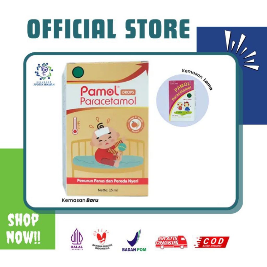 Pamol drops paracetamol syrup baby kesehatan anak