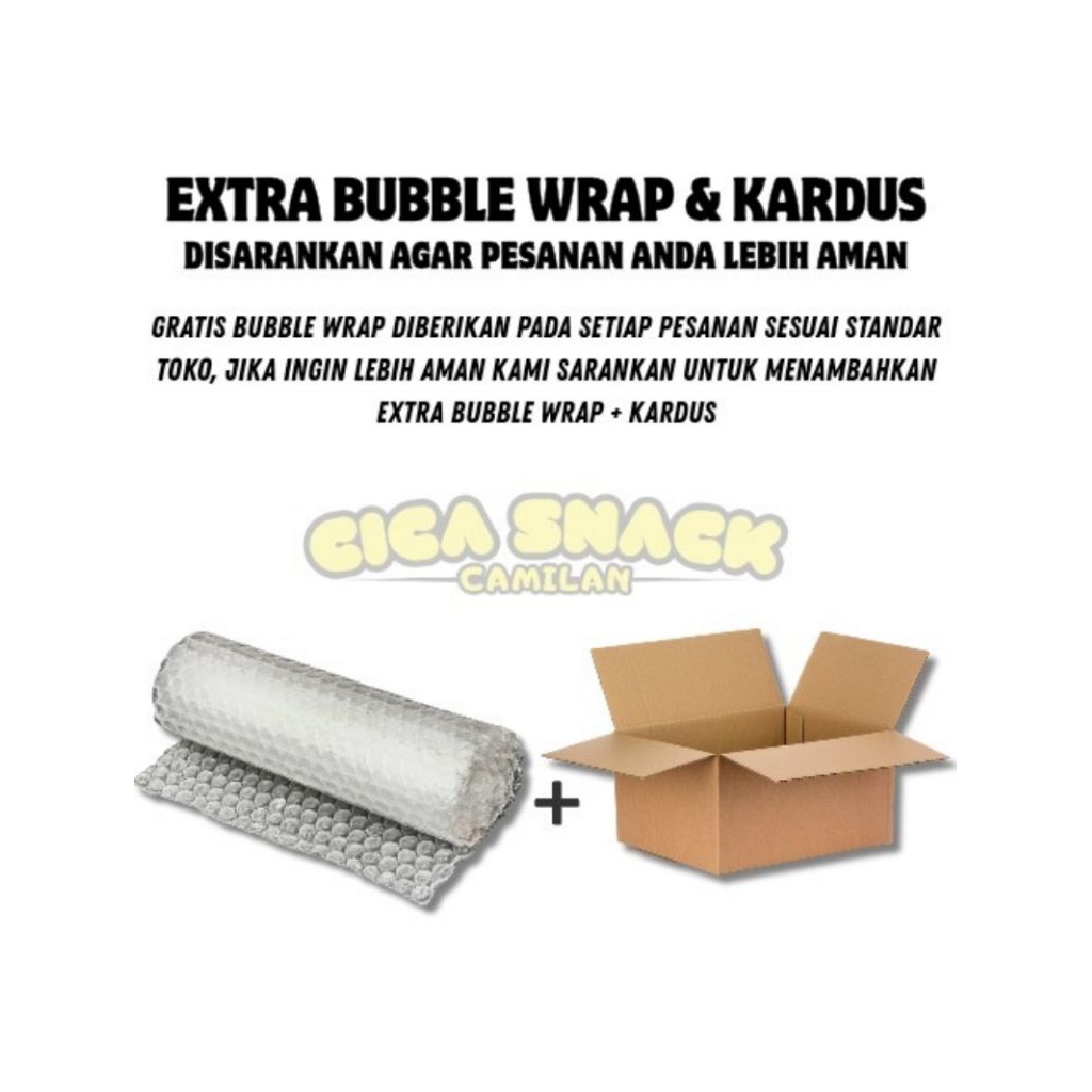 

EXTRA BUBBLE WRAP DAN KARDUS