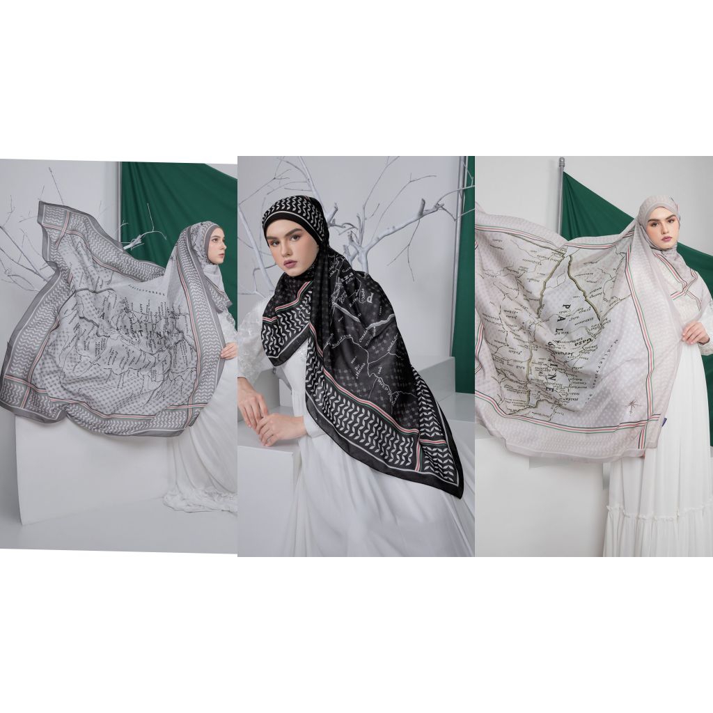 PALESTINE SCARF SERIES by IVAN GUNAWAN - Hijab Original by Ivan Gunawan - Live