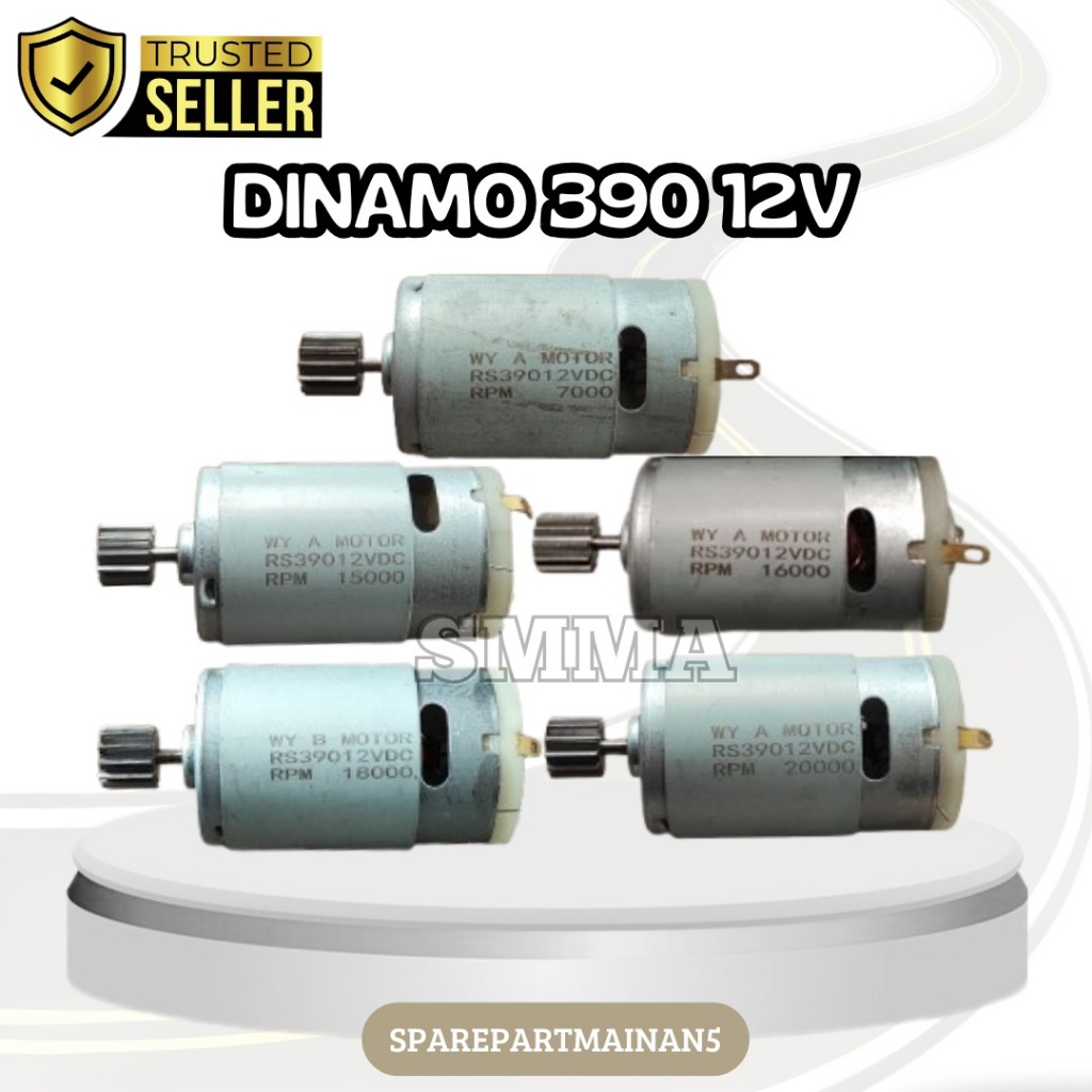 ⚡Ready⚡ Dinamo 390 (Kecil) Dinamo 12volt buat Mobil Motor Mainan Aki