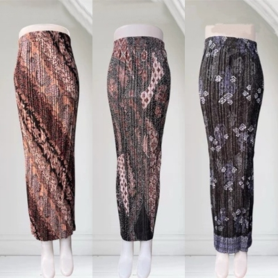 Rok Batik Plisket Semi Silk S-XXL Rok Plisket | Rok Plisket Batik | Bawahan Kebaya | Rok Bawahan Keb