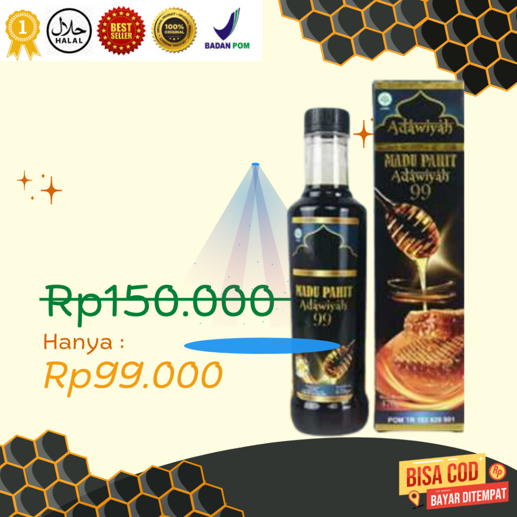 

Madu Hitam Pahit Adawiyah 99 Original Bisa COD