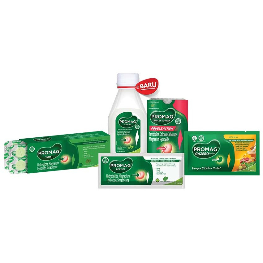 PROMAG TABLET KUNYAH | HERBAL | SUSPENSI | DOUBLE ACTION