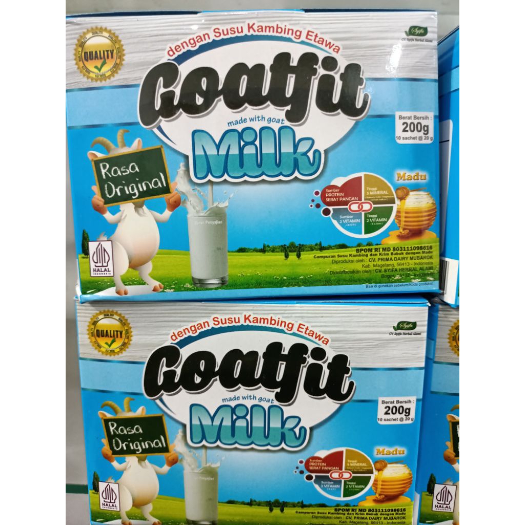 

Susu Kambing Etawa Goatfit Milk ORIGINAL 10 SACHET - Goat Fit