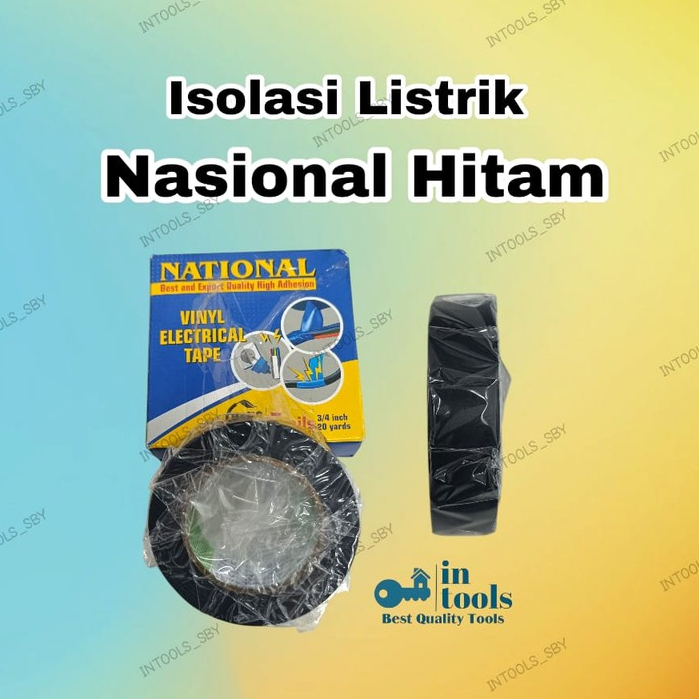 

Isolasi Listrik National Hitam Solasi Electrical Nasional Tape Black Selotip