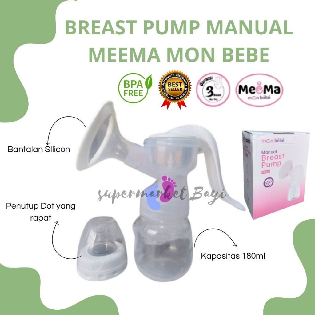 Pompa ASI Manual  / Manual Breast Pump / 321100 Manual Breast Pump Meema Mon Bebe / Breast Pump