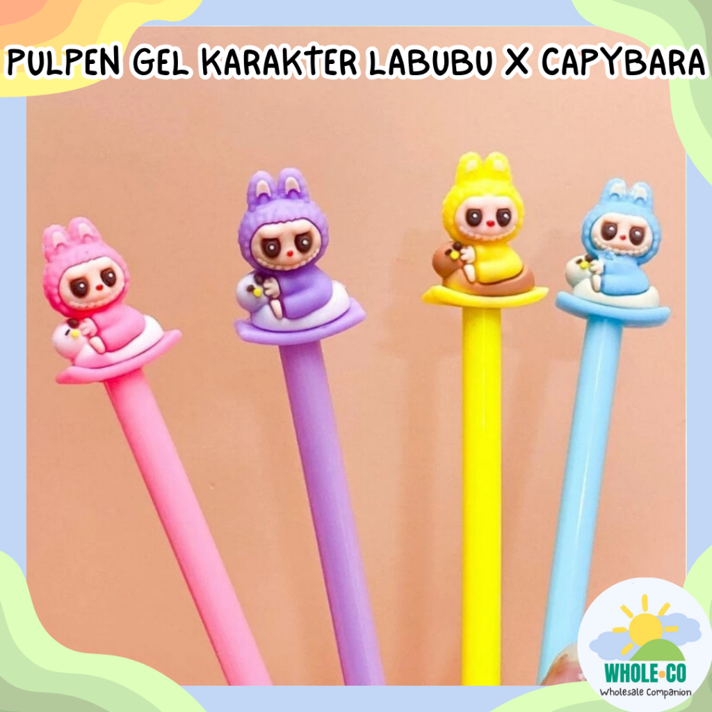 

Pulpen Gel Karakter Labubu X Capybara Premium Pena Hewan Kapibara Monster Lucu Unik Imut Termurah Grosir Cod