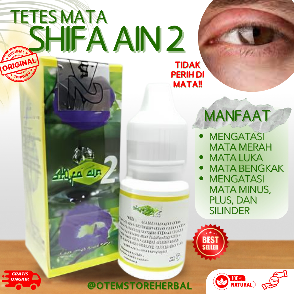 Shifa Ain 2 - Tetes Mata Bengak Luka Merah Herbal | Herbal Tetes Mata Original