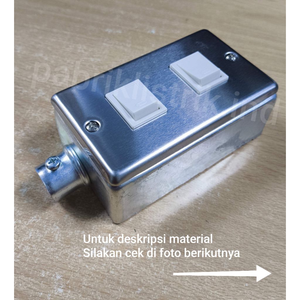 Saklar double Panasonic stainless outbow industrial