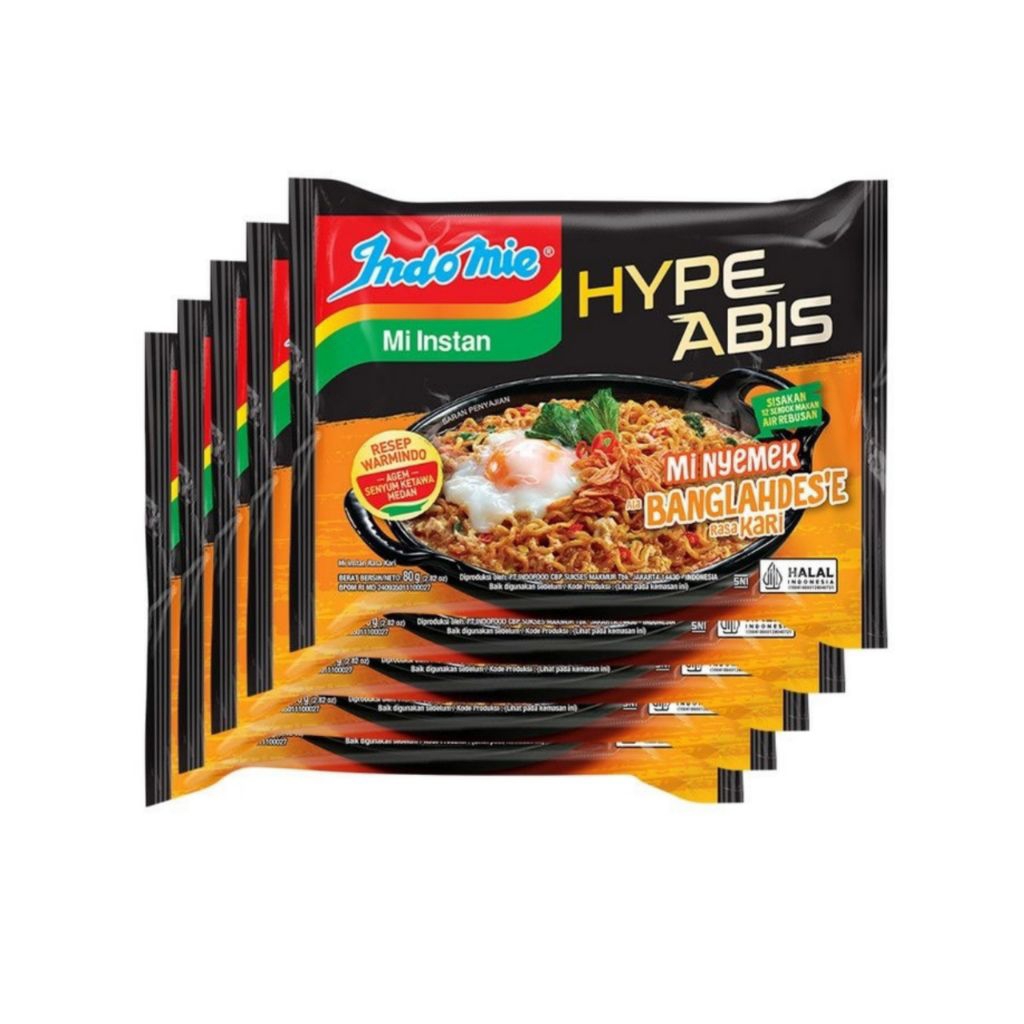 

Indomie Mi Nyemek Banglahdes'e 5Pcs