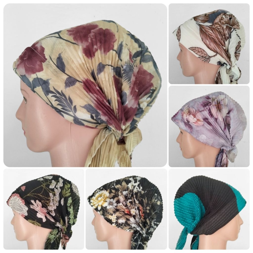 Ciput Kerpus Topi Hijab Plisket premium super murah bisa COD