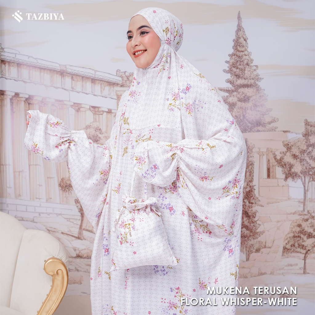 MUKENA TAZBIYA ORIGINAL TERUSAN Dewasa Katun Rayon Premium Mukenah Abaya