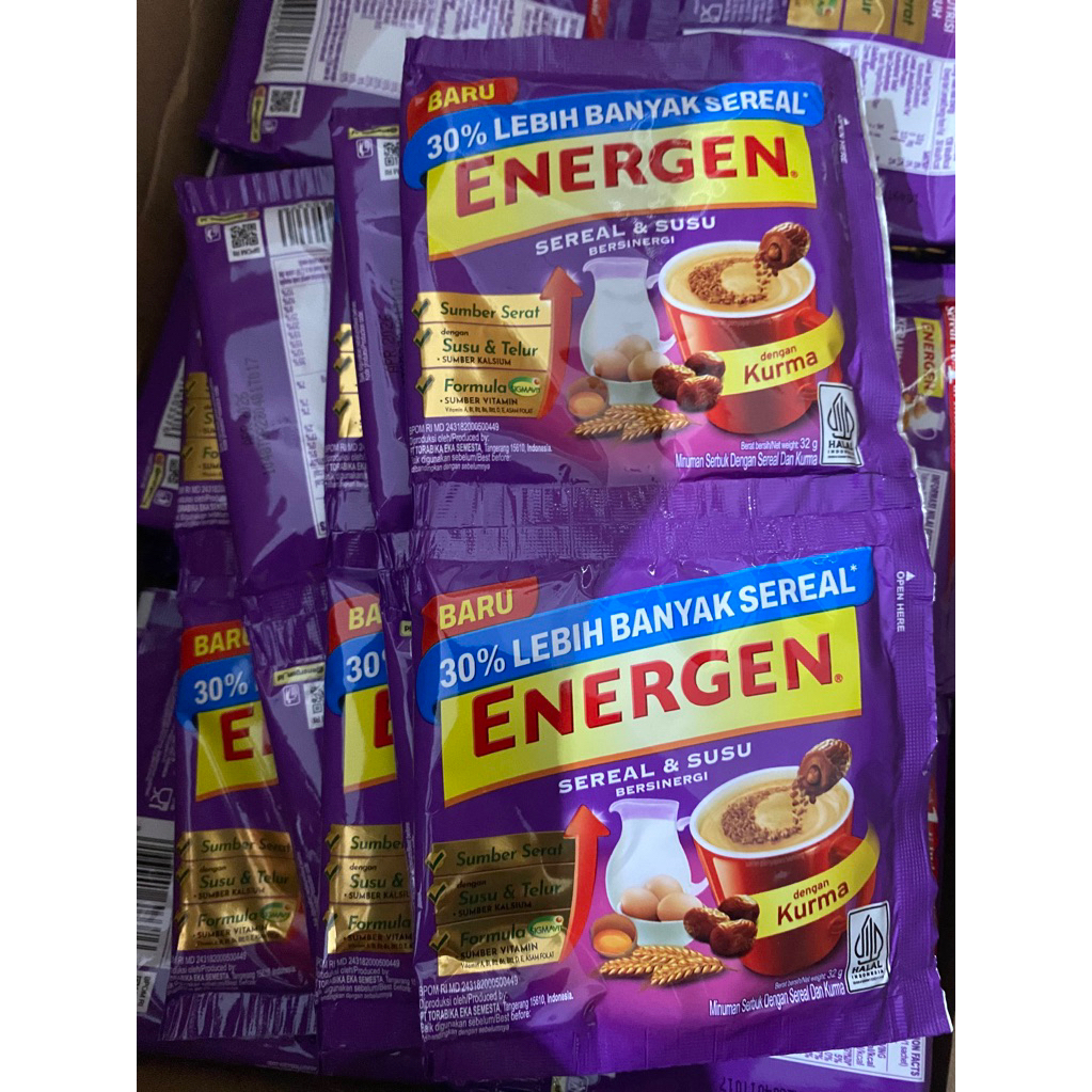 

Energen Sereal Rasa Kurma 1 Renceng Isi 10 Sachet