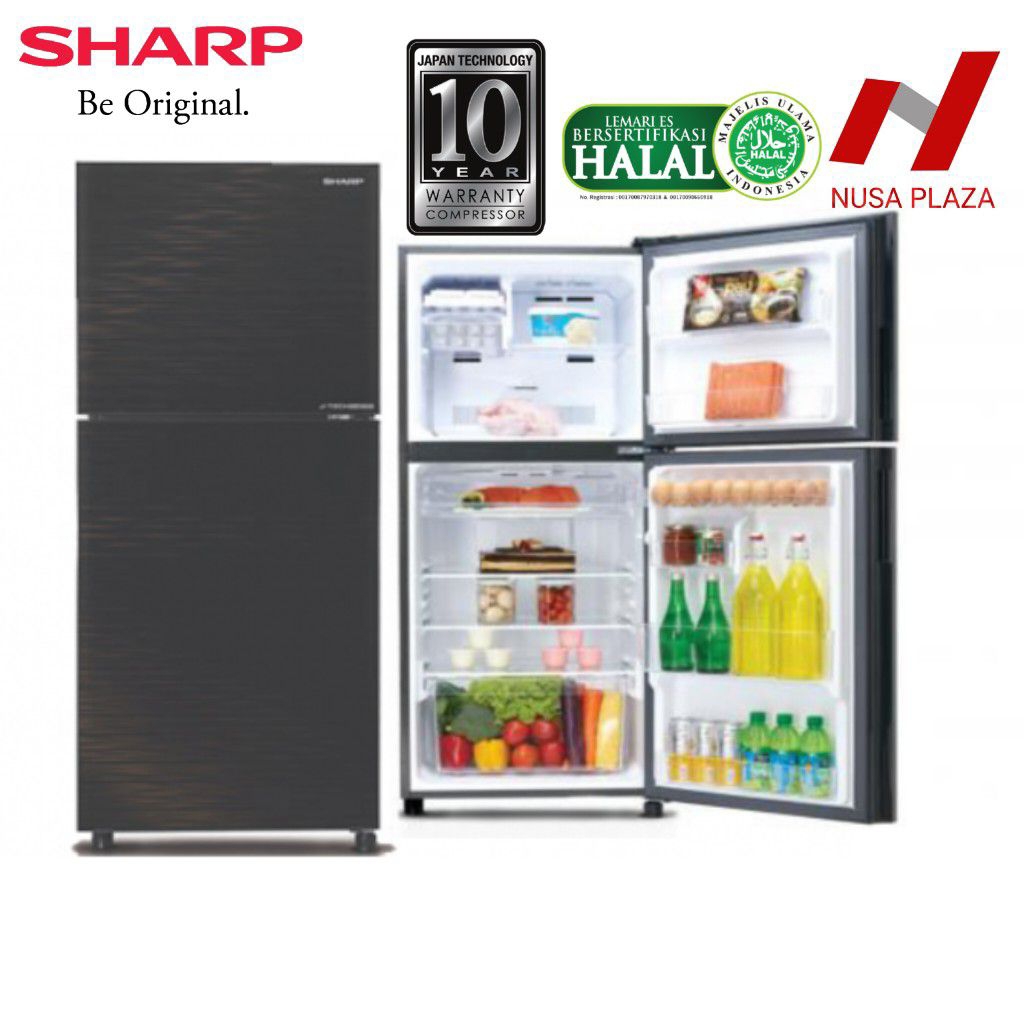KULKAS SHARP 2 PINTU JTECH INVERTER SJ-246XI-MK / SJ-326XI-MK
