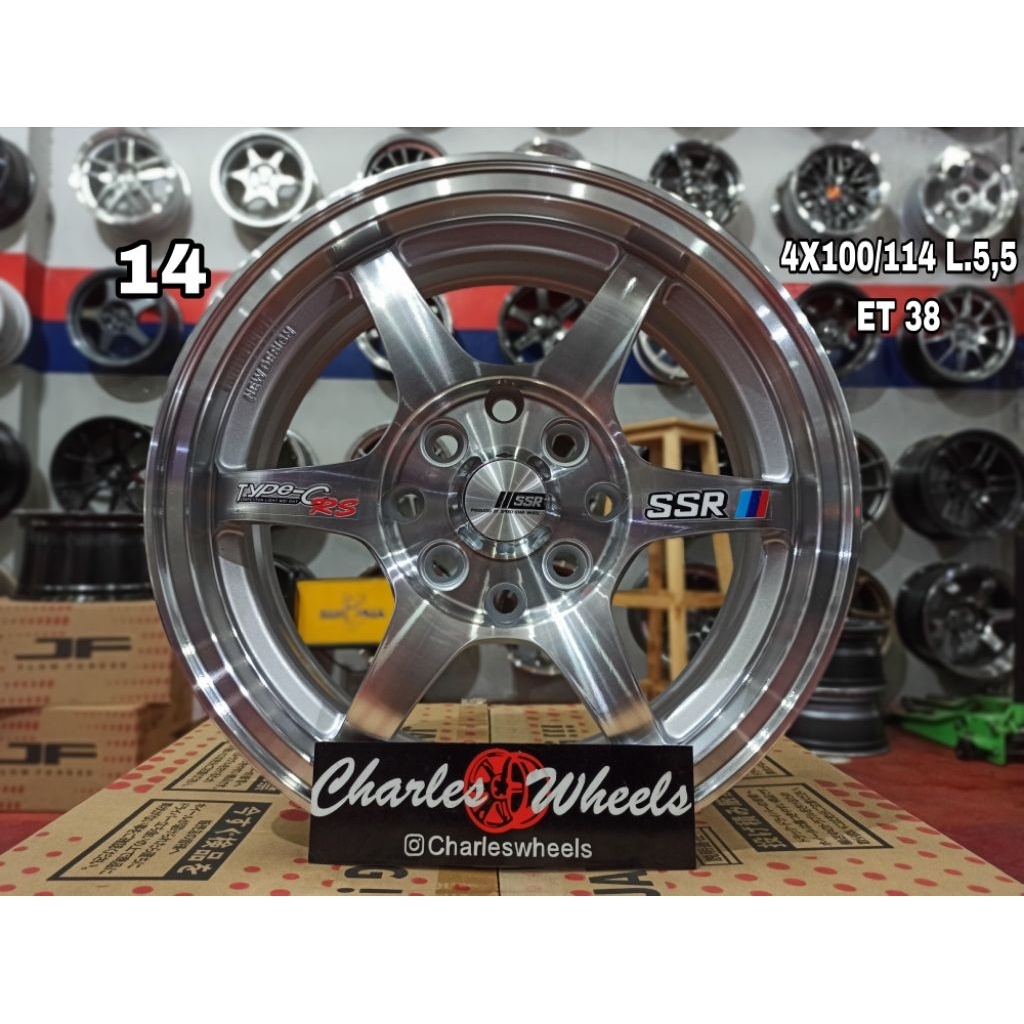 VELG SSR TYPE-C RING 14 SILVER POLISH