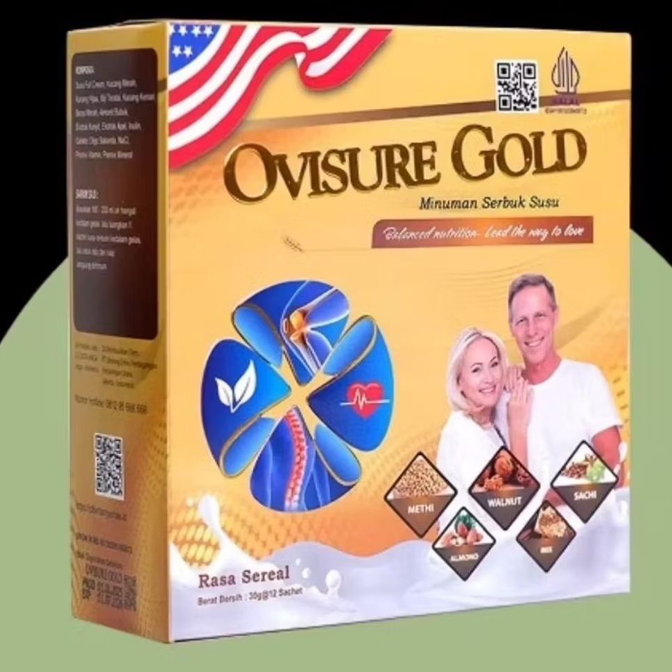 

OVISURE GOLD MILK SUSU VITAMIN TULANG DAN SENDI OSTEOPOROSIS 12 SACHET